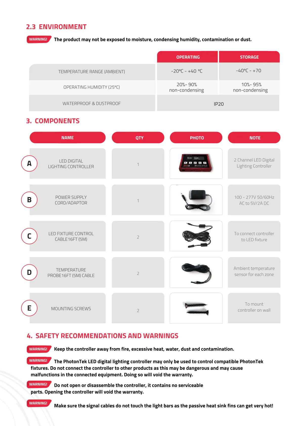 Specifications