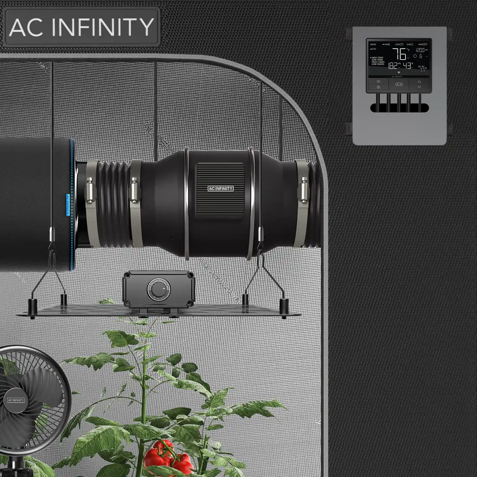 AC Infinity Controller 69 Pro in tent