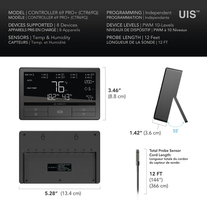 AC Infinity Controller 69 Pro+ Specifications