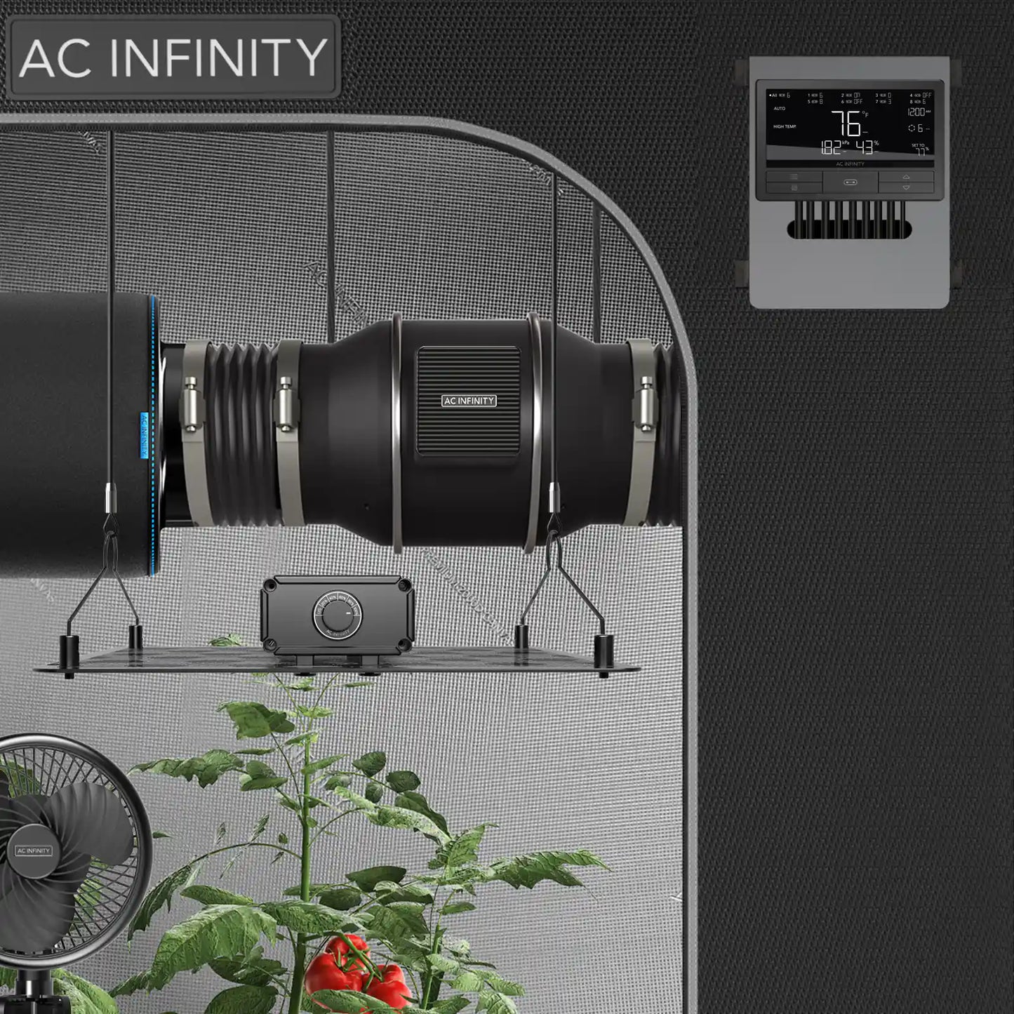 AC Infinity Controller 69 Pro+ in tent