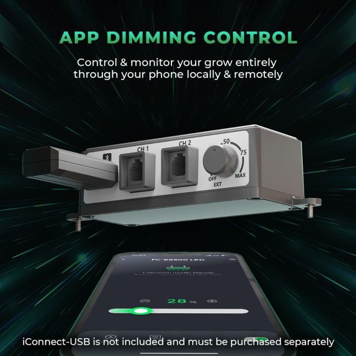 Mars Hydro FC-E Series App Dimming Control