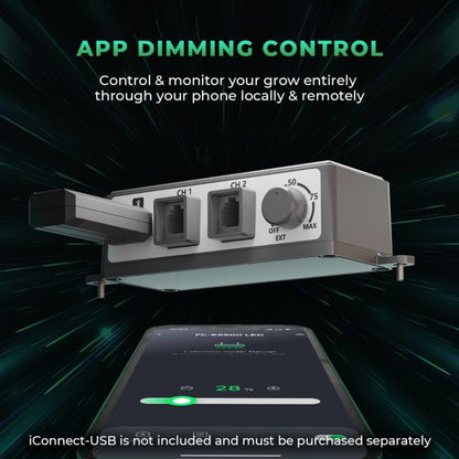 Mars Hydro FC-E Series App Dimming Control