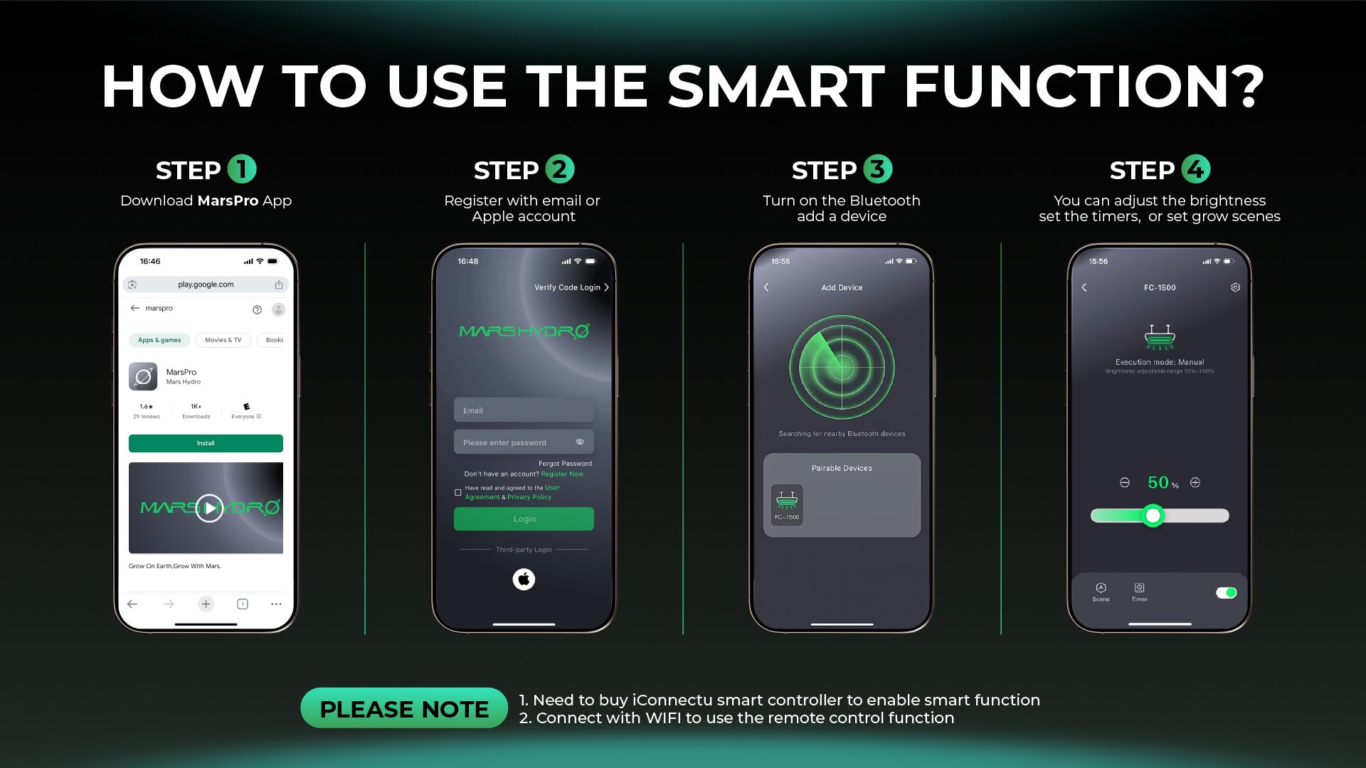Mars Hydro SP3000 Full Spectrum App Connectivity