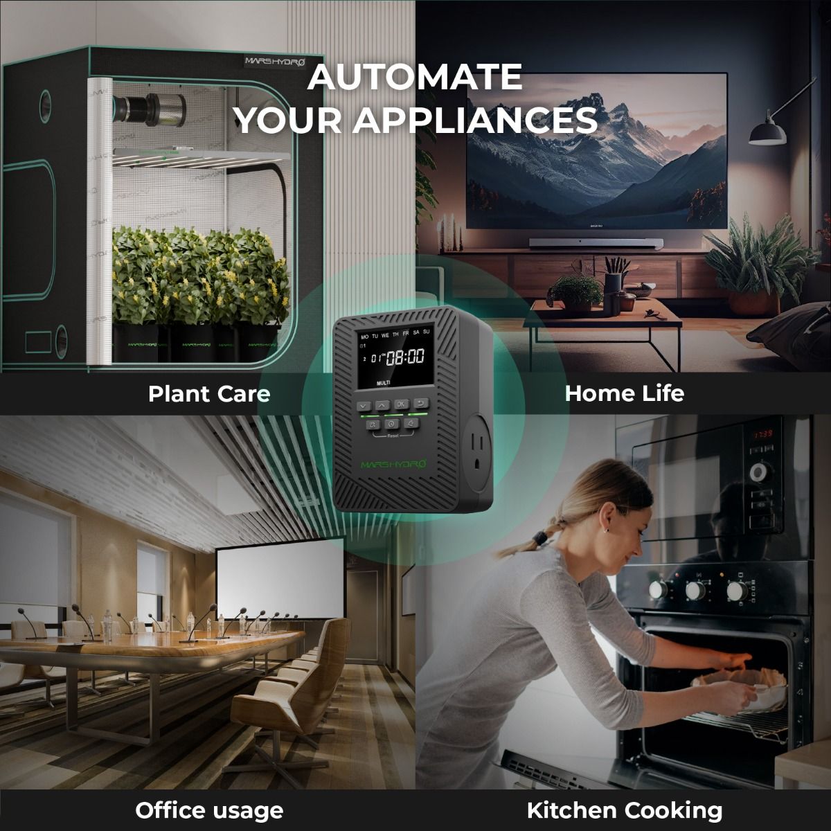 Mars Hydro iTime Dual Outlet Timer Automation