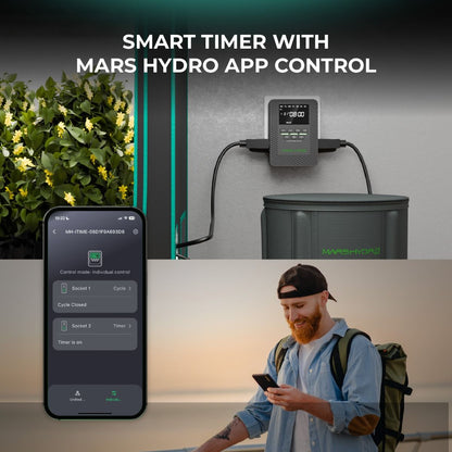 Mars Hydro iTime Dual Outlet Timer App Control Image